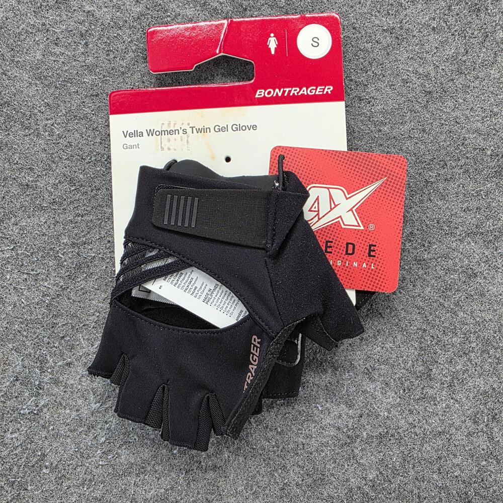 Bontrager Glove Womens S Black Vella Twin Gel Fingerless Breathable Quick Dry